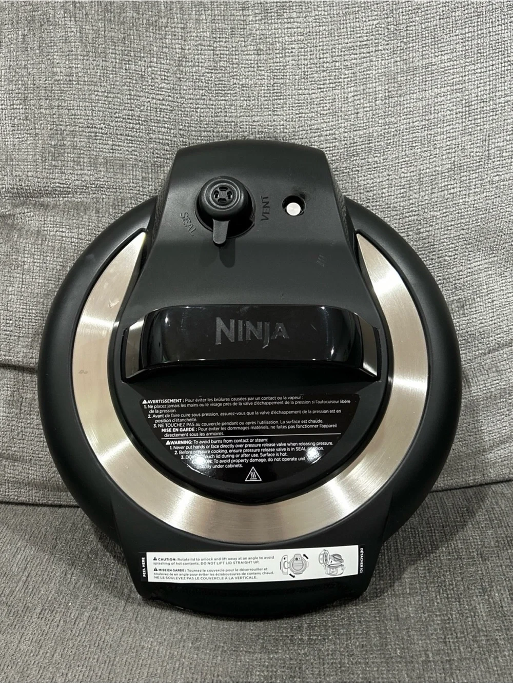 Ninja - Foodi 10-in-1 Pro 5 qt Pressure Cooker Replacement Lid FD101